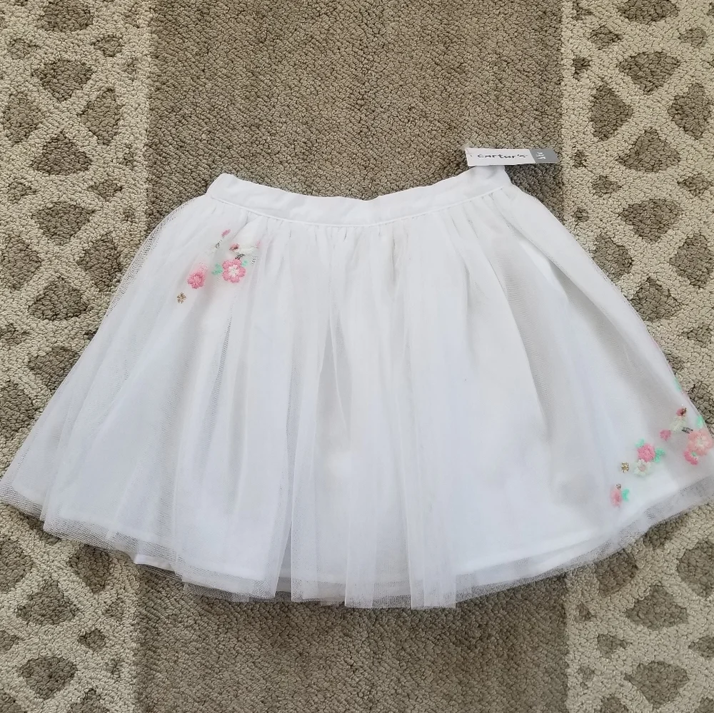 Carter's Bunny Tulle 2-Piece Outfit NEW 6/6X